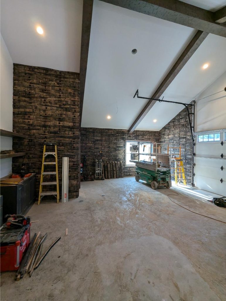 finished area inside